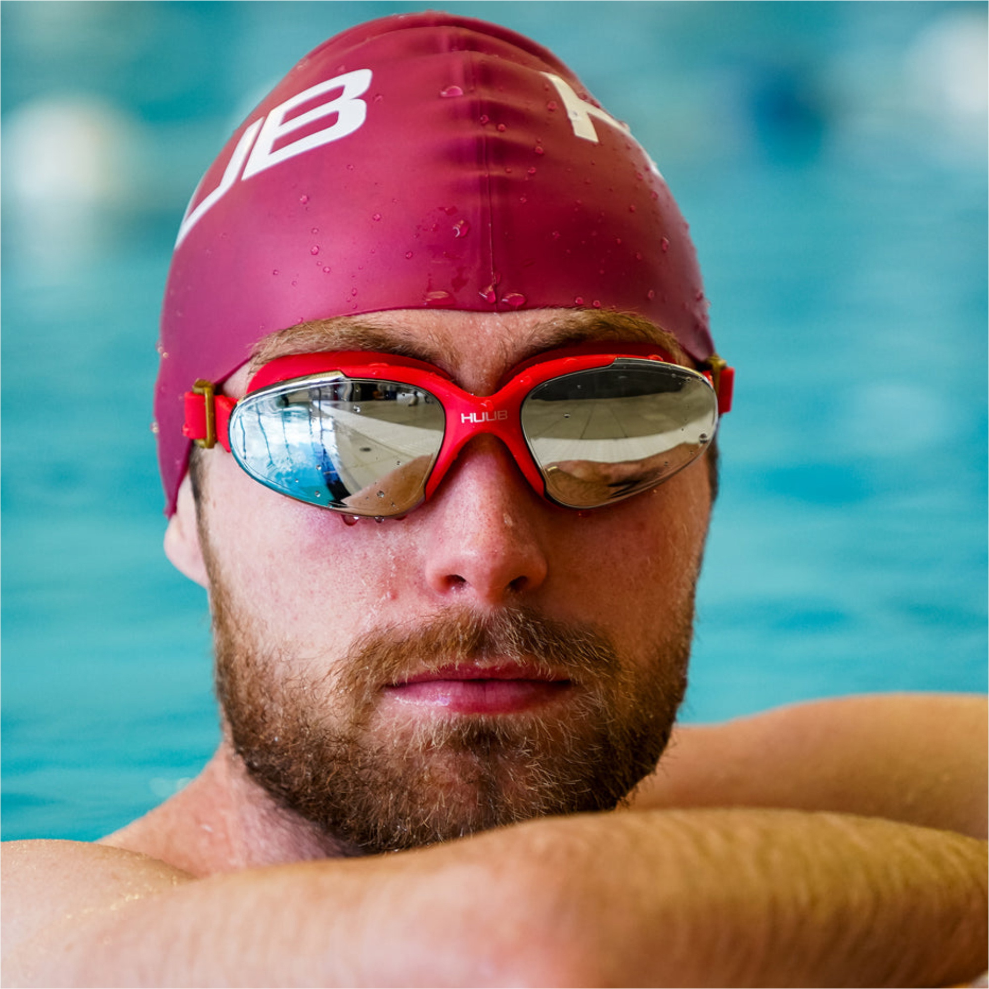 2026 Huub Gorro De Natación De Silicona A2-VGCAP - Red